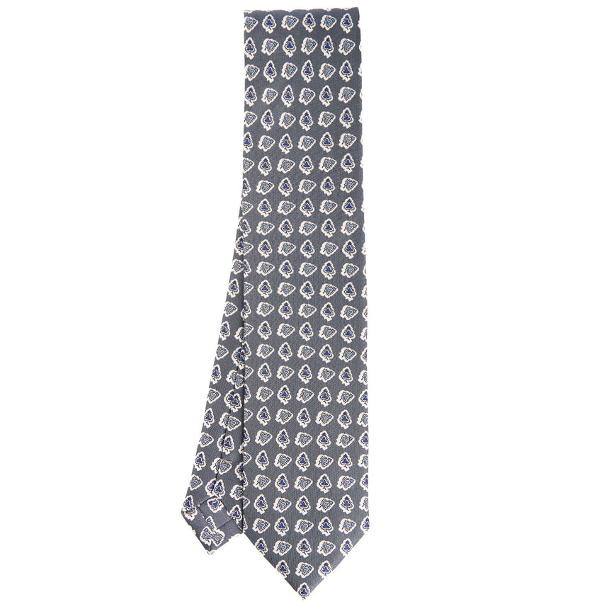 DARK GREY HERITAGE SILK TIE