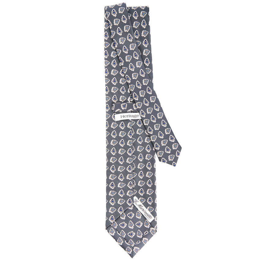 DARK GREY HERITAGE SILK TIE