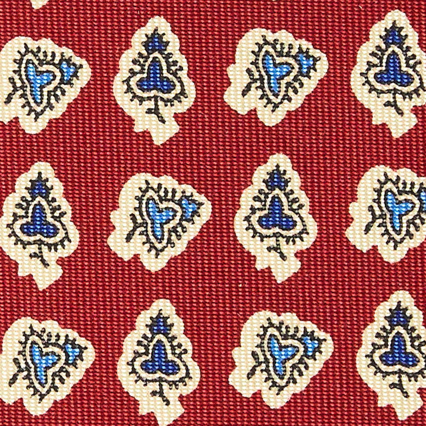 BURGUNDY HERITAGE COLLECTION SILK TIE