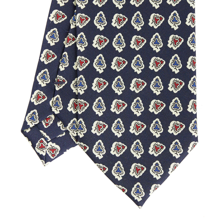 DARK BLUE HERITAGE COLLECTION SILK TIE