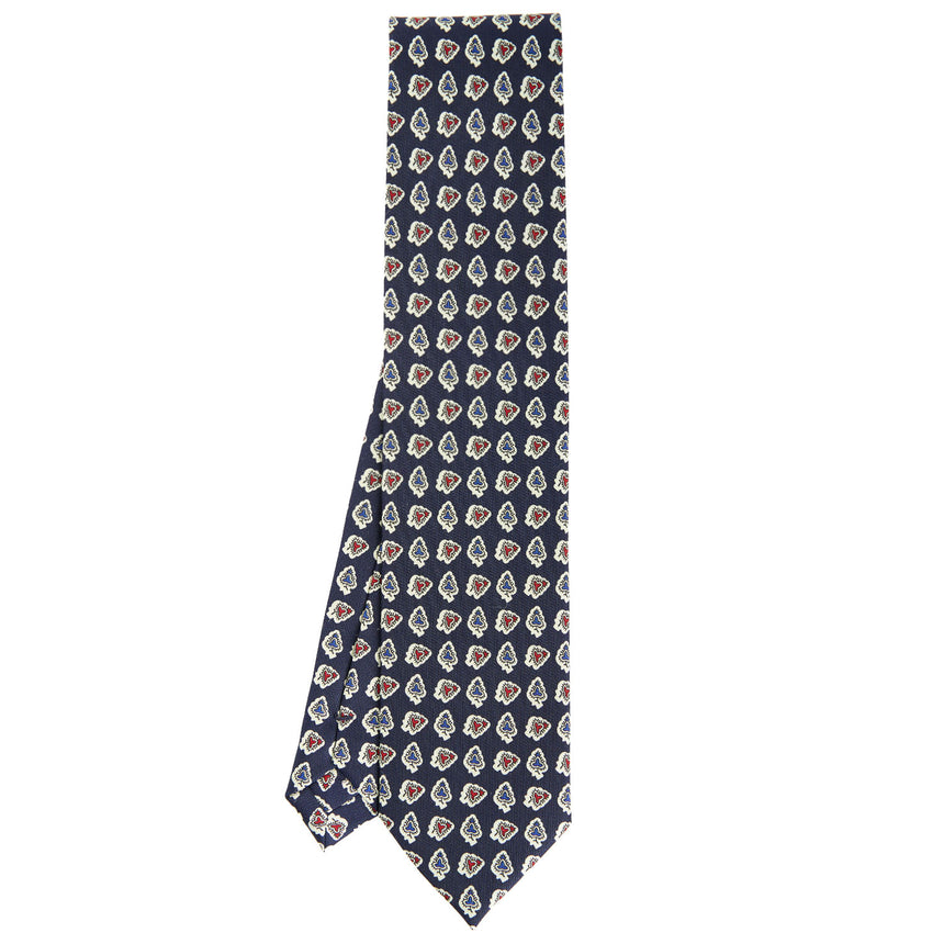 DARK BLUE HERITAGE COLLECTION SILK TIE