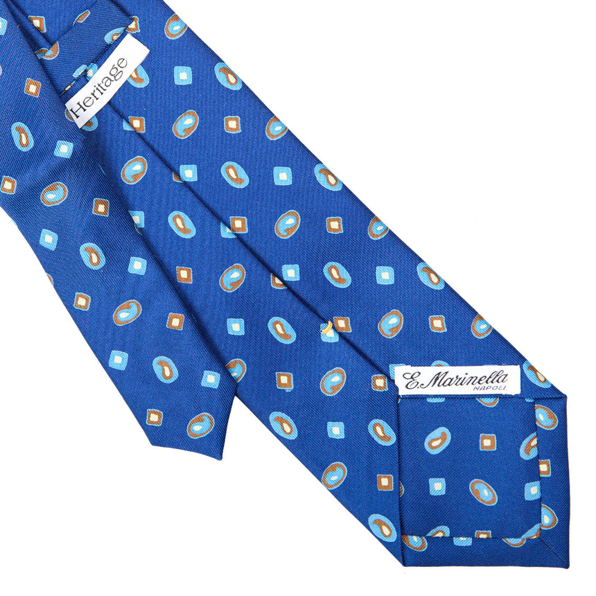 BLUE EXTRA LONG SILK TIE