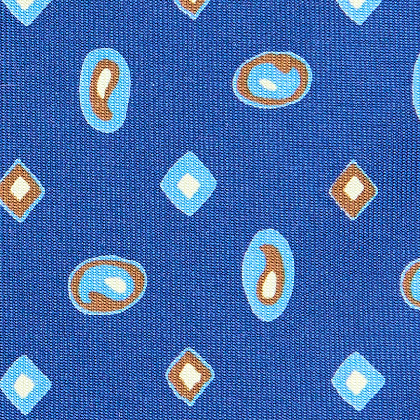 BLUE EXTRA LONG SILK TIE
