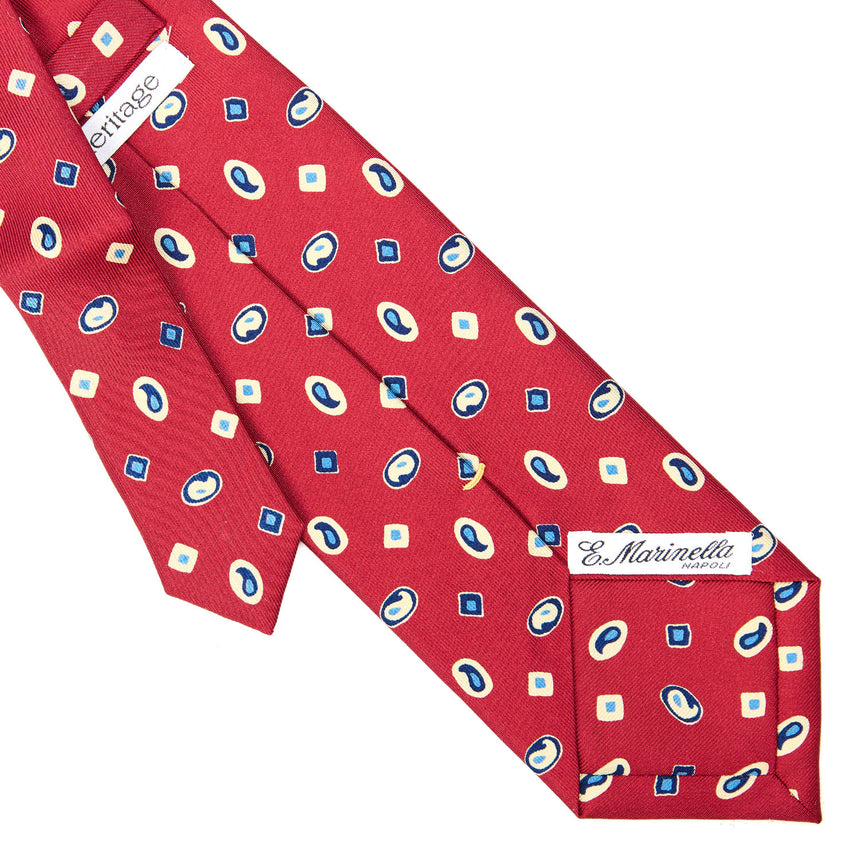 BURGUNDY EXTRA LONG SILK TIE