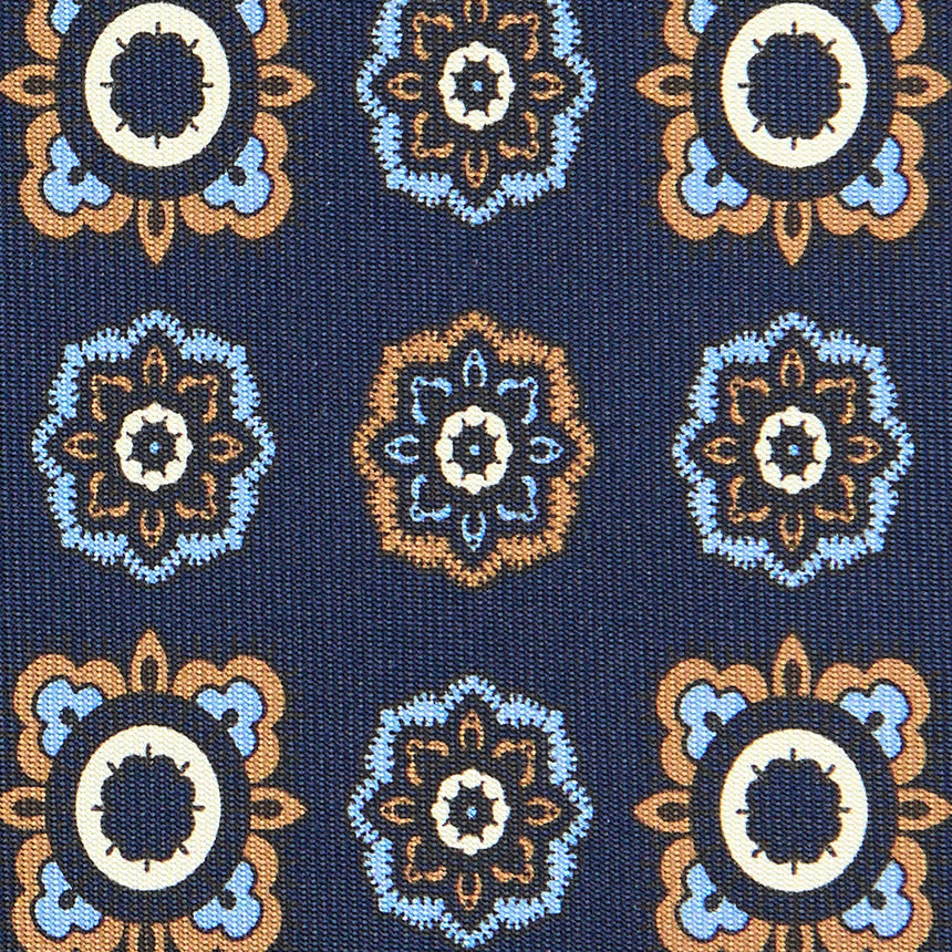 DARK BLUE EXTRA LONG SILK TIE