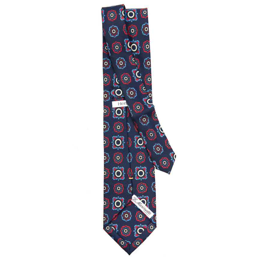 DARK BLUE EXTRA LONG SILK TIE