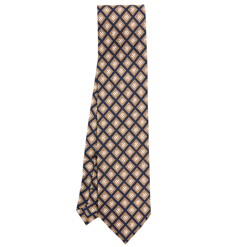 CRAVATTA SARTORIALE EXTRA LONG IN SETA BLU SCURO