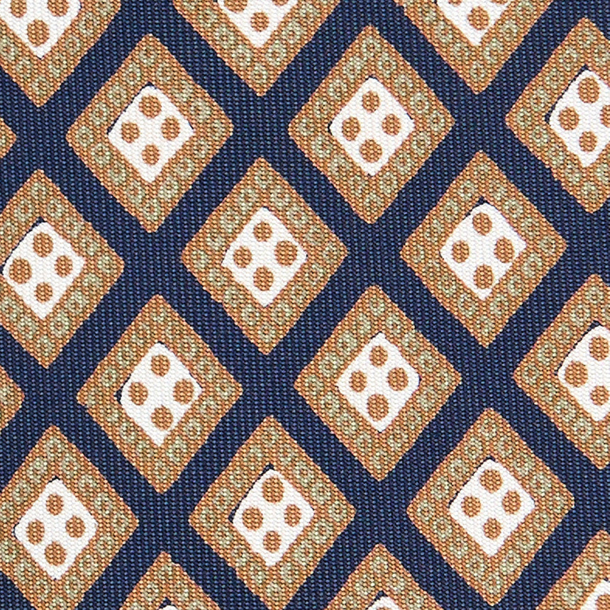 CRAVATTA SARTORIALE EXTRA LONG IN SETA BLU SCURO