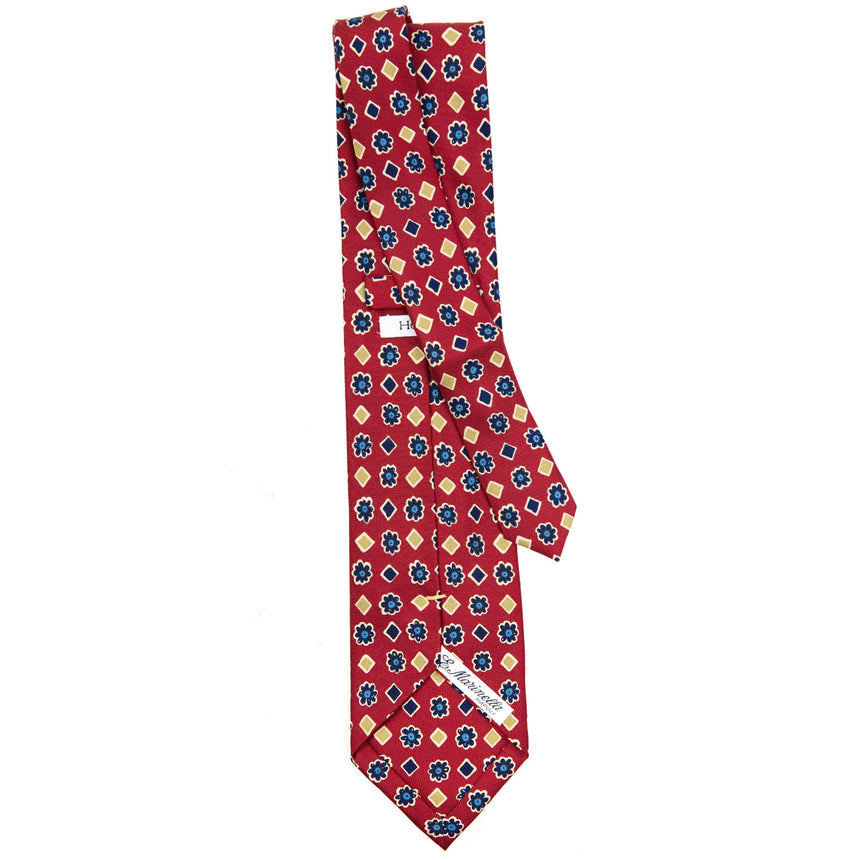 CRAVATTA SARTORIALE EXTRA LONG IN SETA BORDEAUX