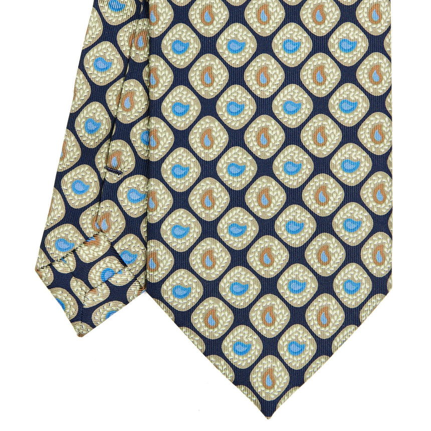 DARK BLUE EXTRA LONG SILK TIE