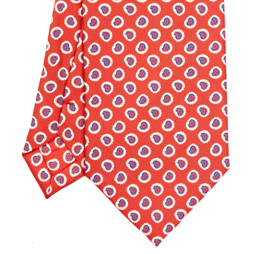 CRAVATTA SARTORIALE EXTRA LONG IN SETA ROSSA