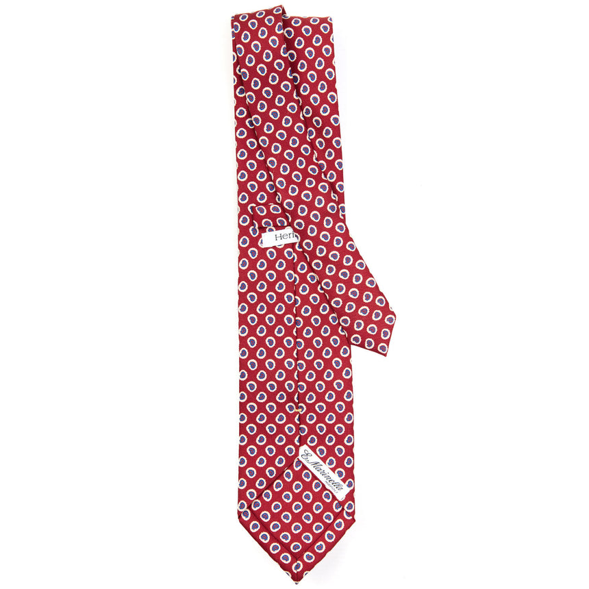CRAVATTA SARTORIALE EXTRA LONG IN SETA BORDEAUX