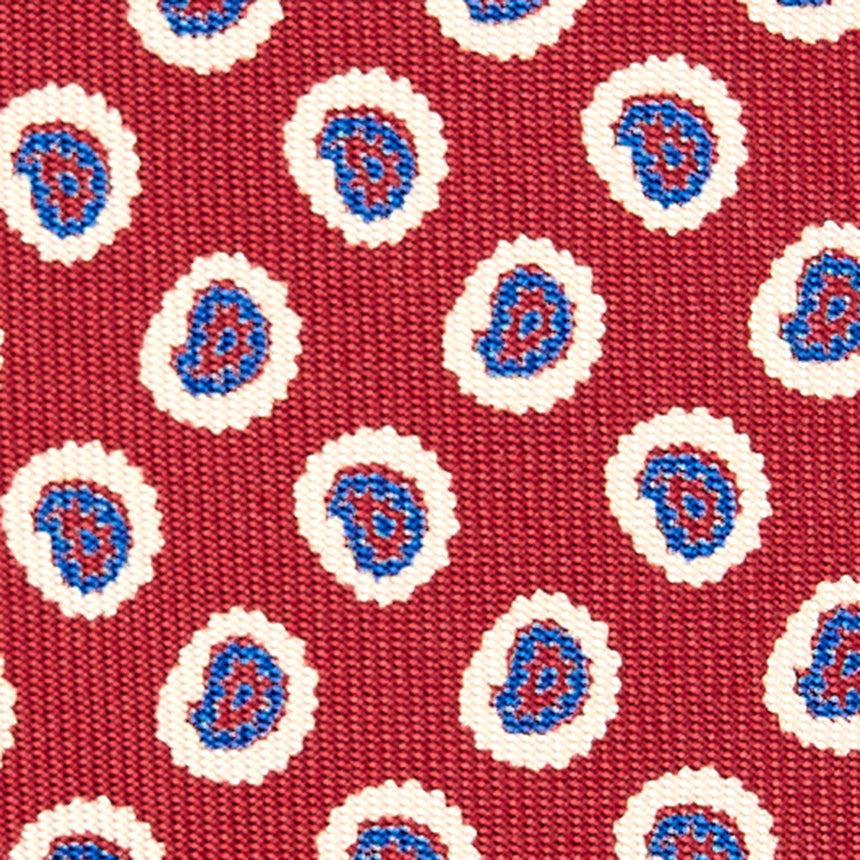 CRAVATTA SARTORIALE EXTRA LONG IN SETA BORDEAUX