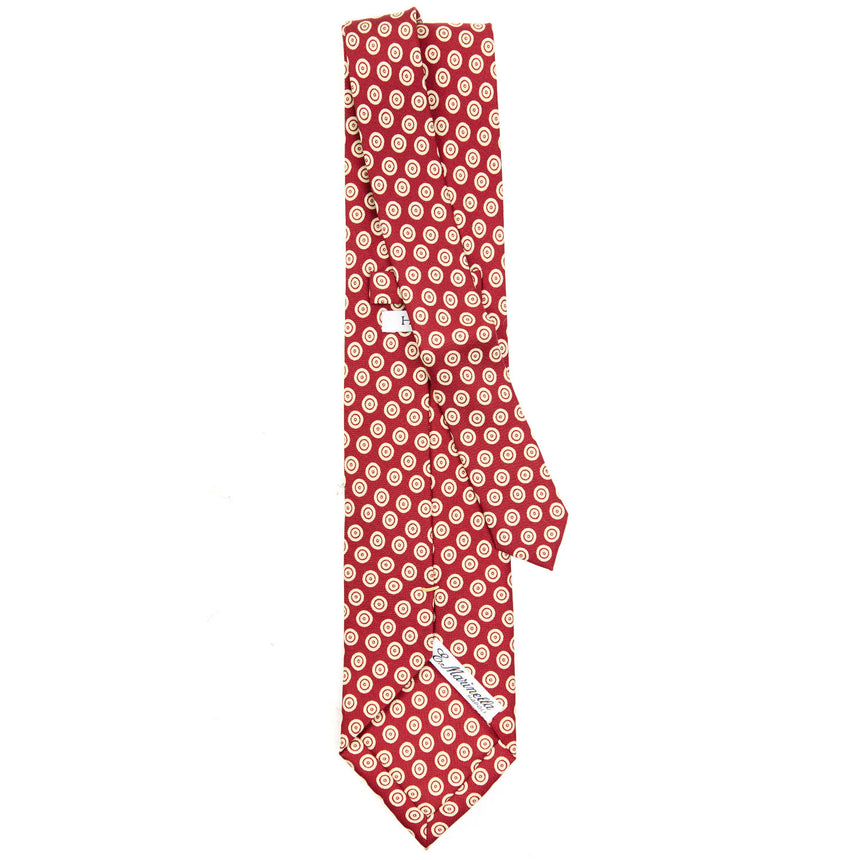 CRAVATTA SARTORIALE EXTRA LONG IN SETA BORDEAUX