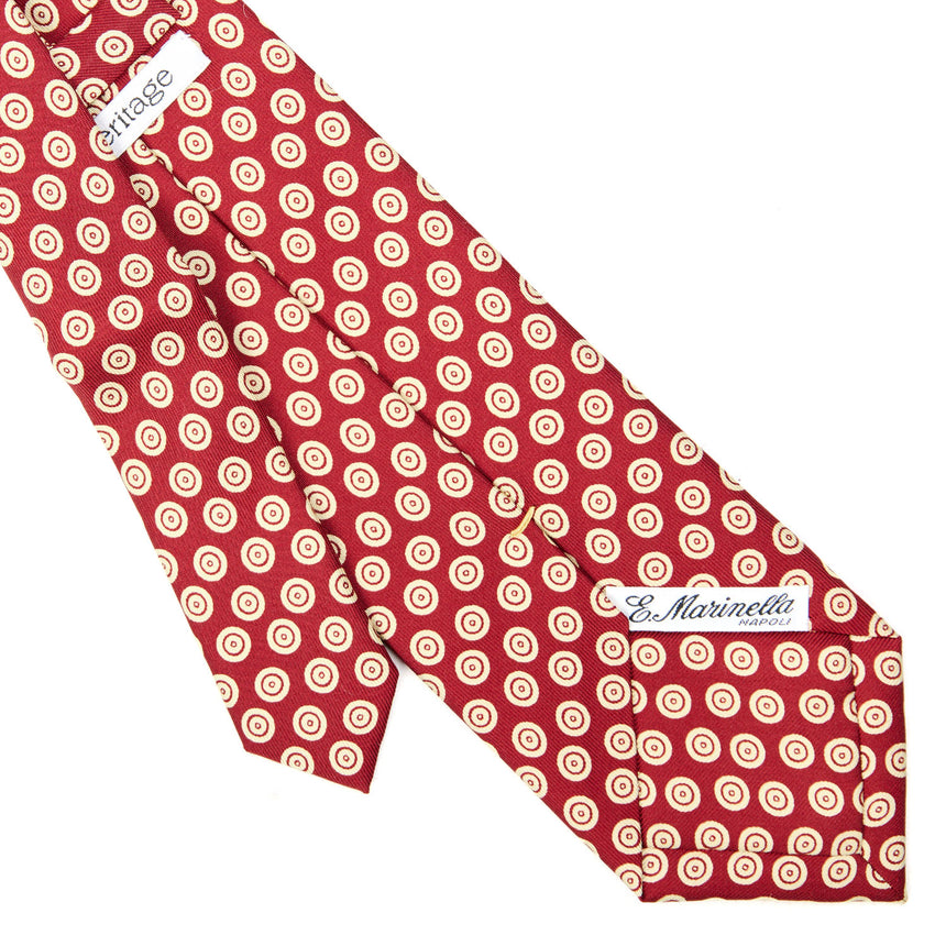 CRAVATTA SARTORIALE EXTRA LONG IN SETA BORDEAUX