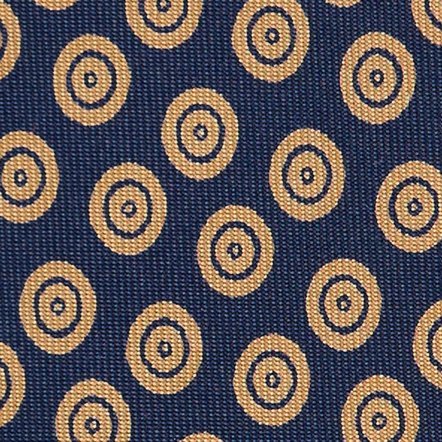CRAVATTA SARTORIALE EXTRA LONG IN SETA BLU SCURO