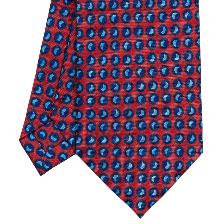 CRAVATTA SARTORIALE EXTRA LONG IN SETA BORDEAUX