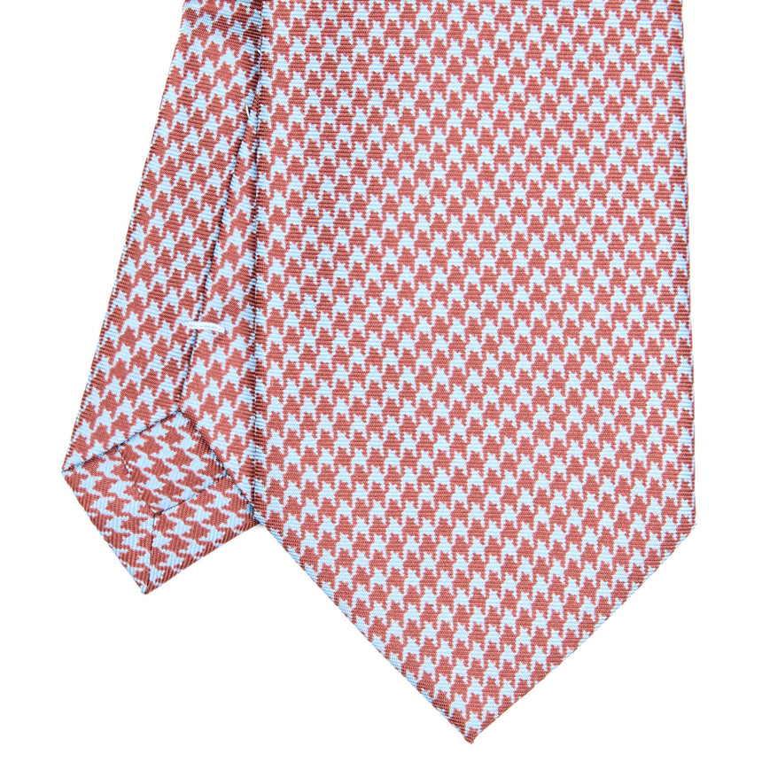 CRAVATTA SARTORIALE EXTRA LONG IN SETA MARRONE