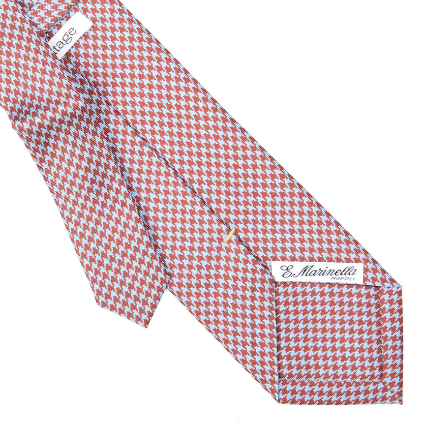 CRAVATTA SARTORIALE EXTRA LONG IN SETA MARRONE
