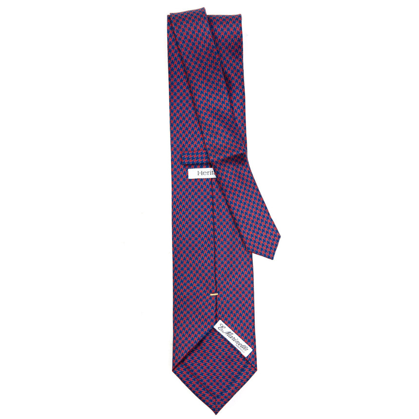 CRAVATTA SARTORIALE EXTRA LONG IN SETA BORDEAUX