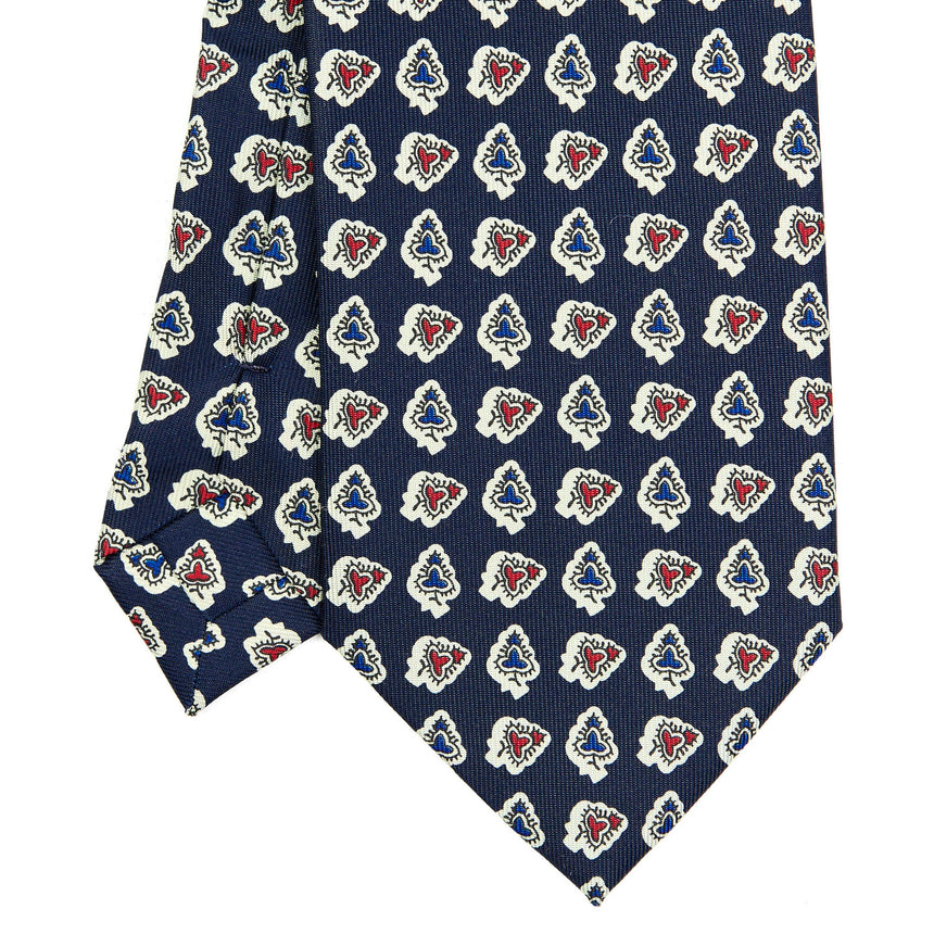 DARK BLUE EXTRA LONG SILK TIE