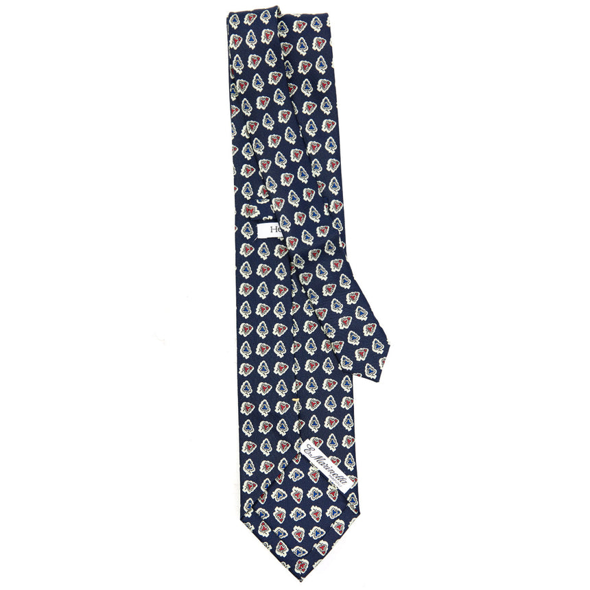 DARK BLUE EXTRA LONG SILK TIE