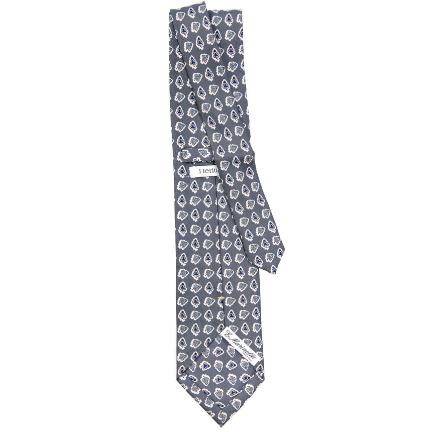 DARK GREY EXTRA LONG SILK TIE