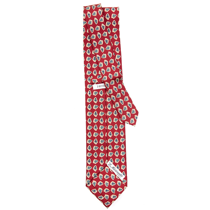 CRAVATTA SARTORIALE EXTRA LONG IN SETA BORDEAUX
