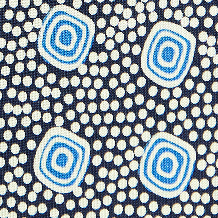 CRAVATTA SARTORIALE EXTRA LONG IN SETA BLU SCURO