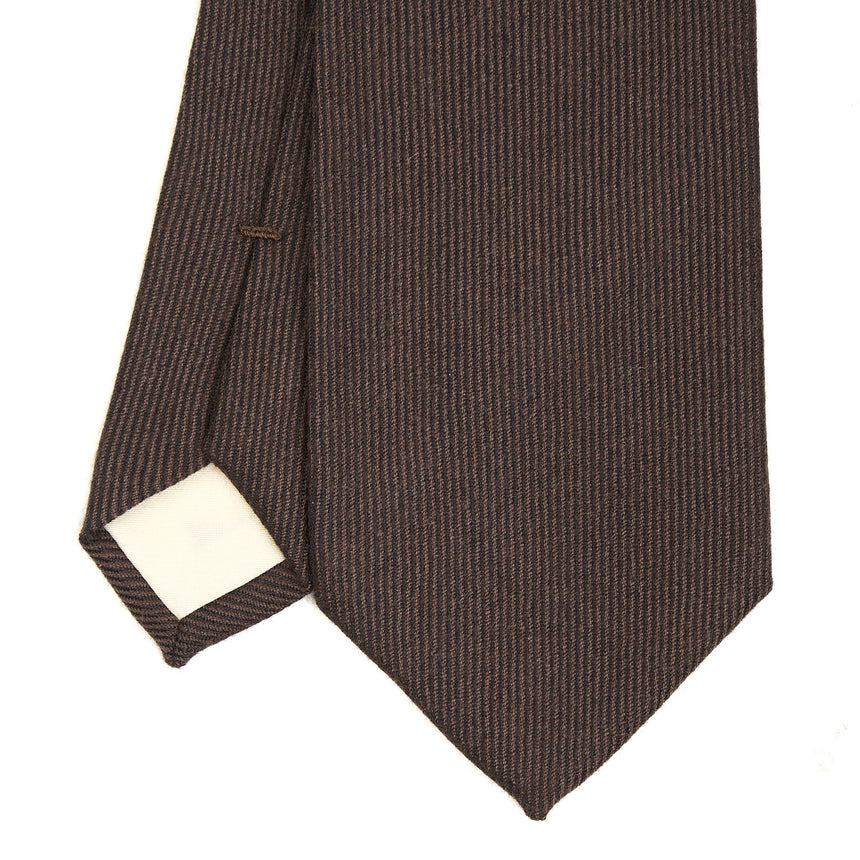 DARK BROWN WOOL TIE