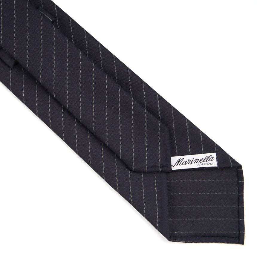 DARK BLUE CLASSIC UNLINED WOOL TIE
