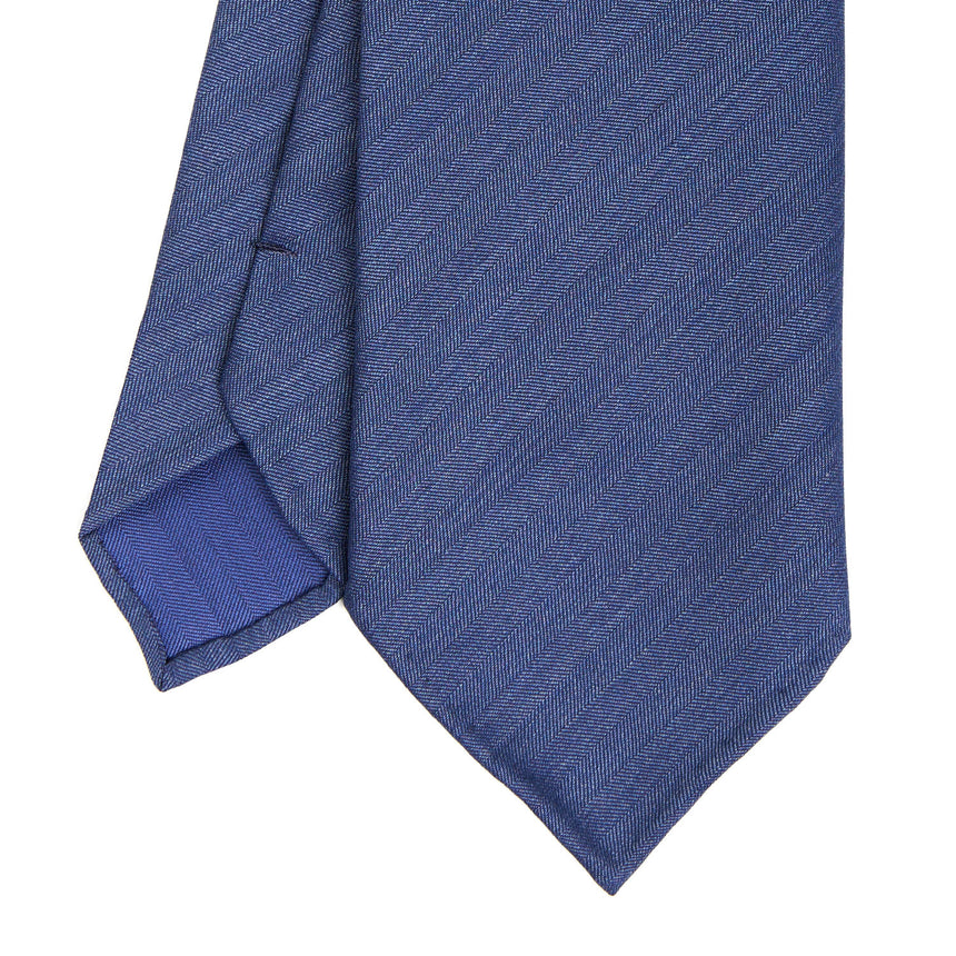 BLUE CLASSIC UNLINED WOOL TIE