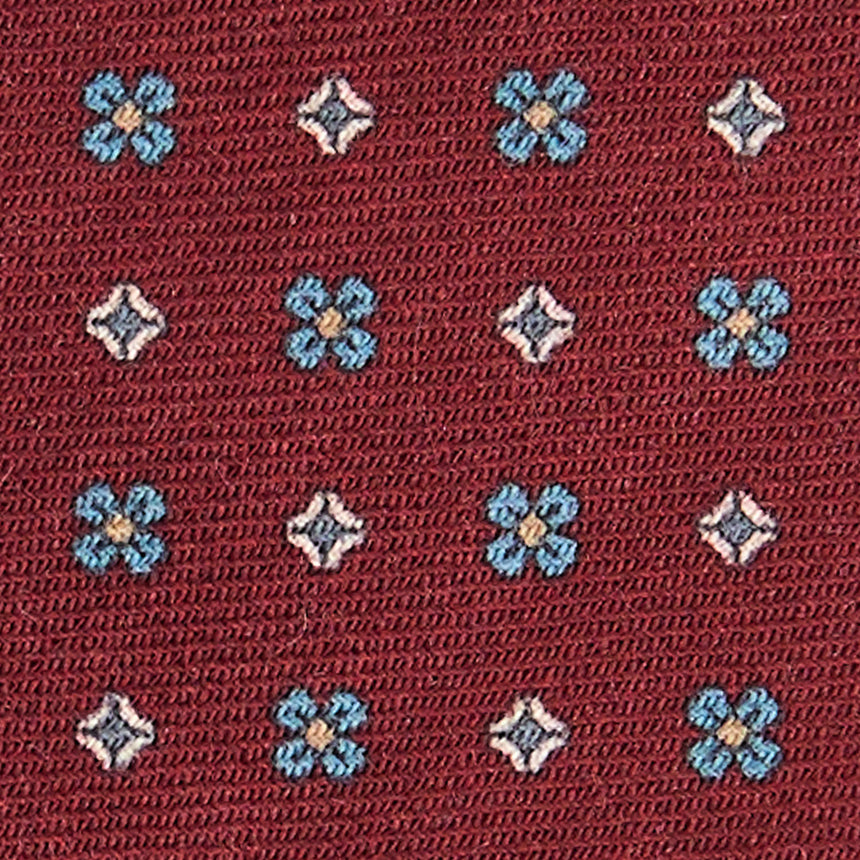 CRAVATTA CLASSICA IN LANA BORDEAUX