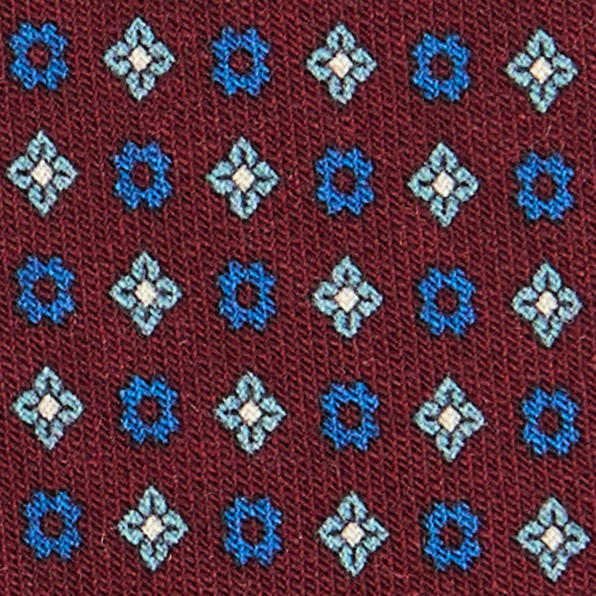 CRAVATTA CLASSICA IN LANA BORDEAUX
