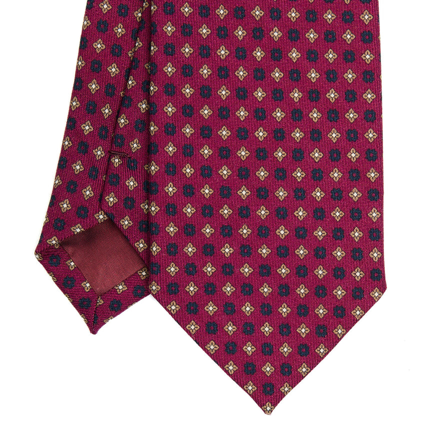 CRAVATTA CLASSICA IN LANA FUCSIA