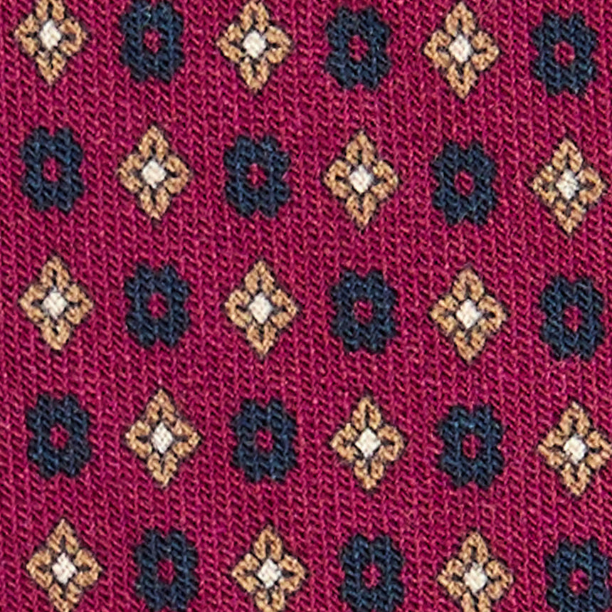 CRAVATTA CLASSICA IN LANA FUCSIA