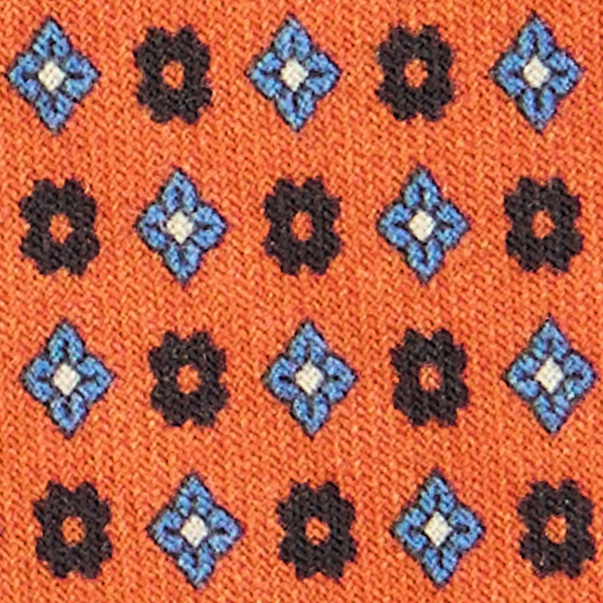 CRAVATTA CLASSICA IN LANA ARANCIONE