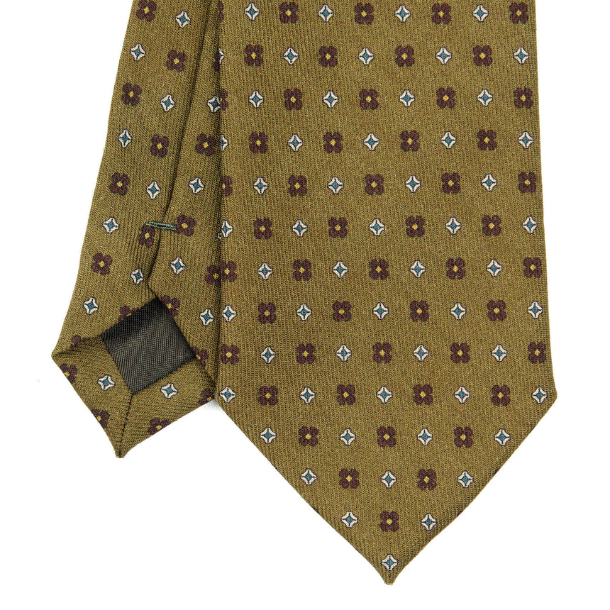 OLIVE GREEN CLASSIC WOOL TIE