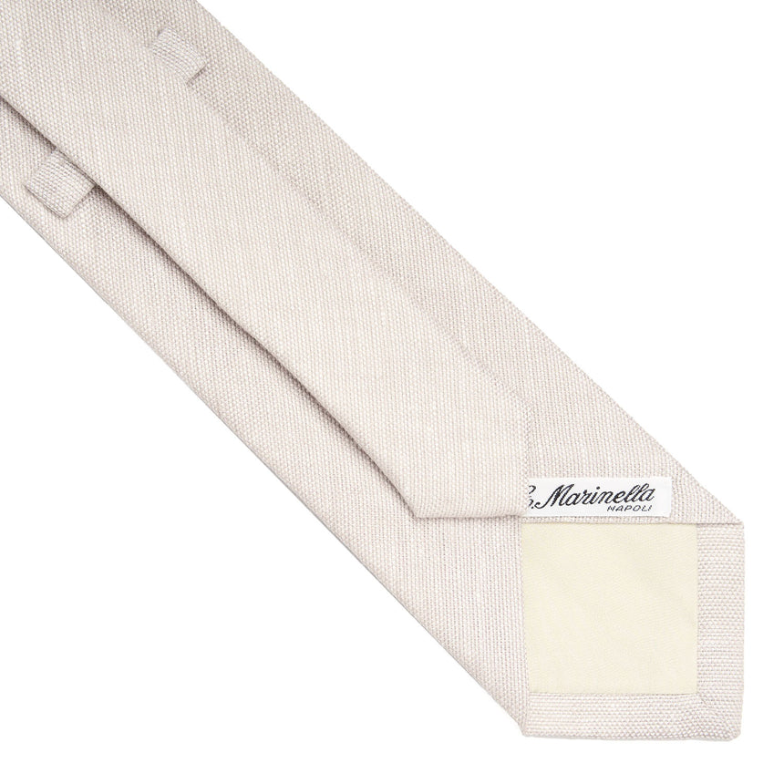 BEIGE SARTORIAL LINEN TIE