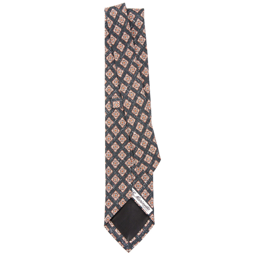 BLACK SARTORIAL COTTON AND SILK TIE