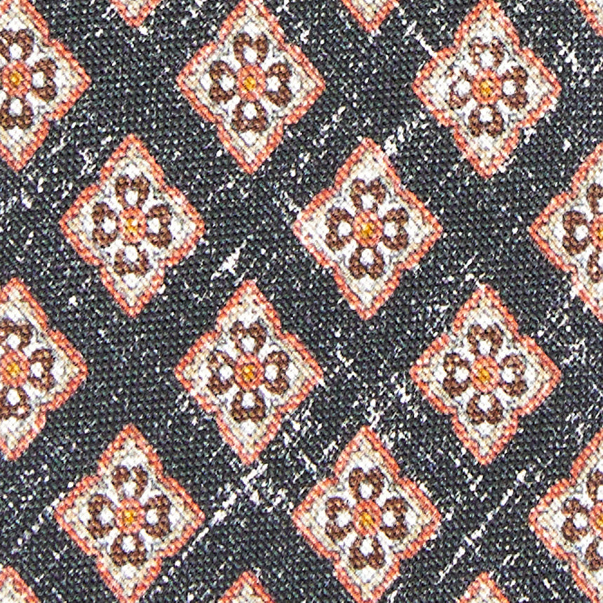 BLACK SARTORIAL COTTON AND SILK TIE