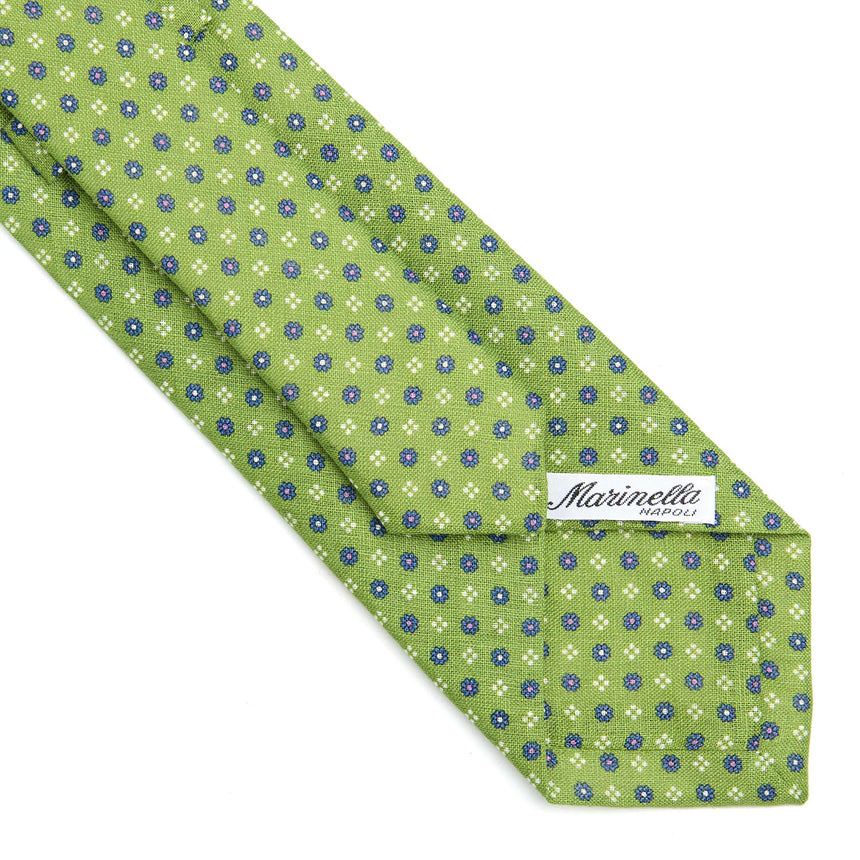 GREEN SARTORIAL LINEN TIE