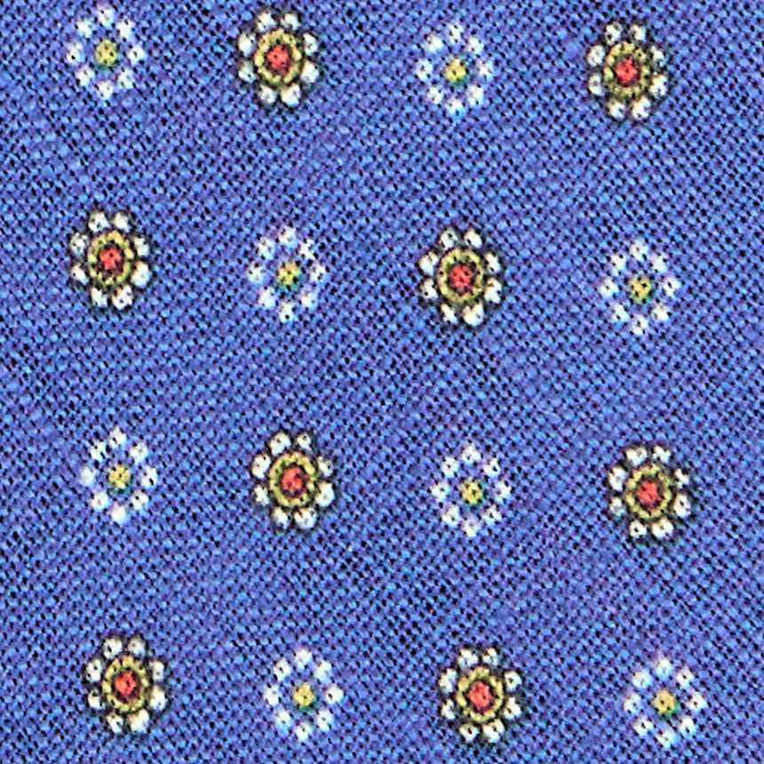 CRAVATTA SARTORIALE IN LINO BLU