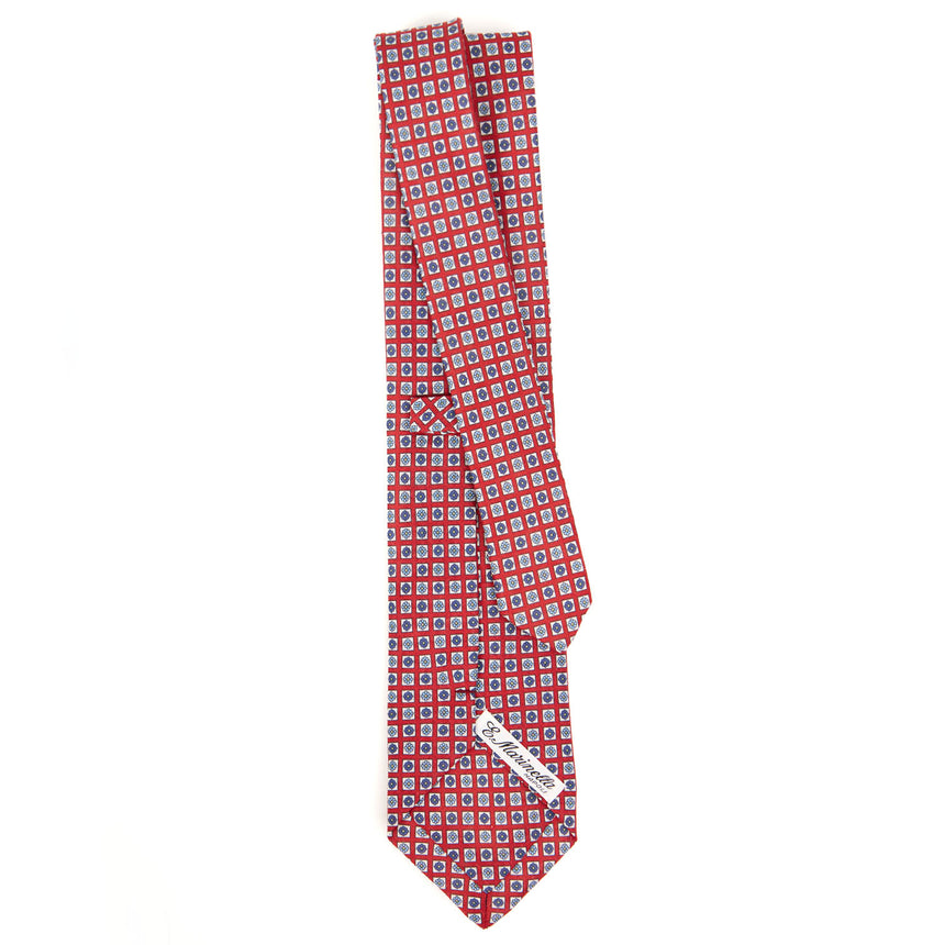 CRAVATTA SARTORIALE IN LINO ROSSA