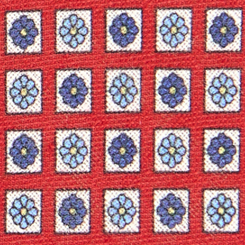 CRAVATTA SARTORIALE IN LINO ROSSA