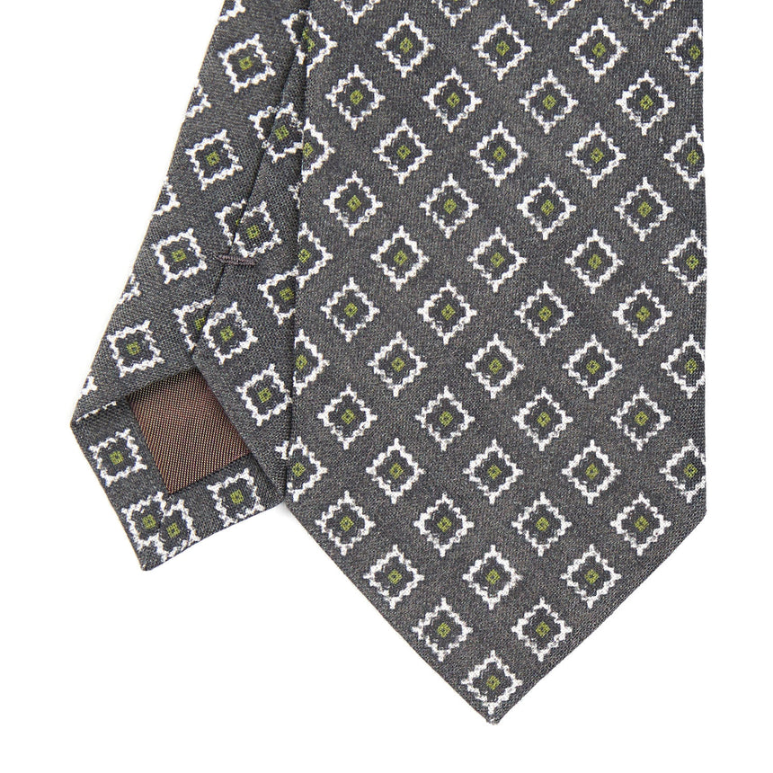 DARK GREY SARTORIAL LINEN TIE
