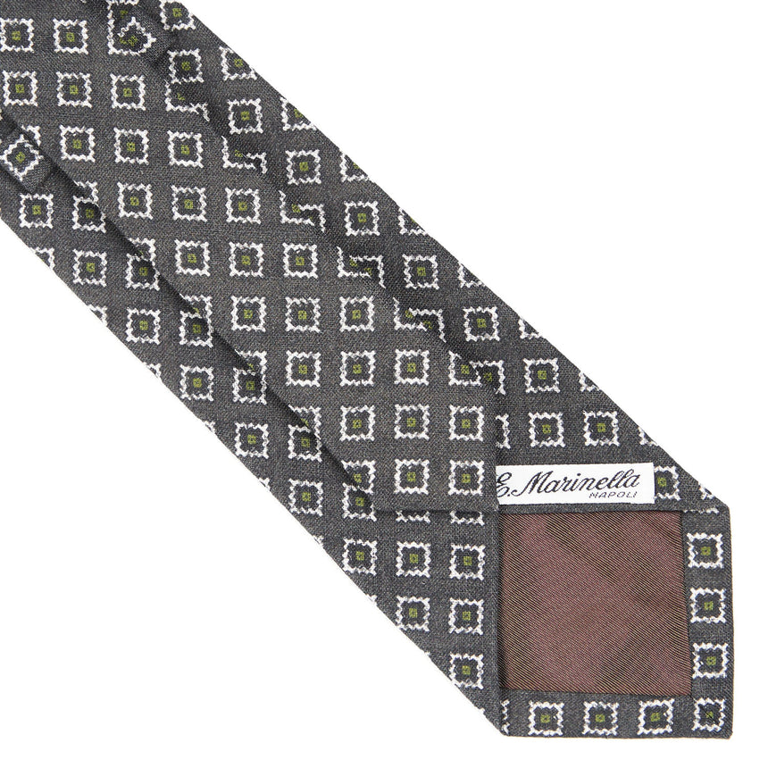 DARK GREY SARTORIAL LINEN TIE