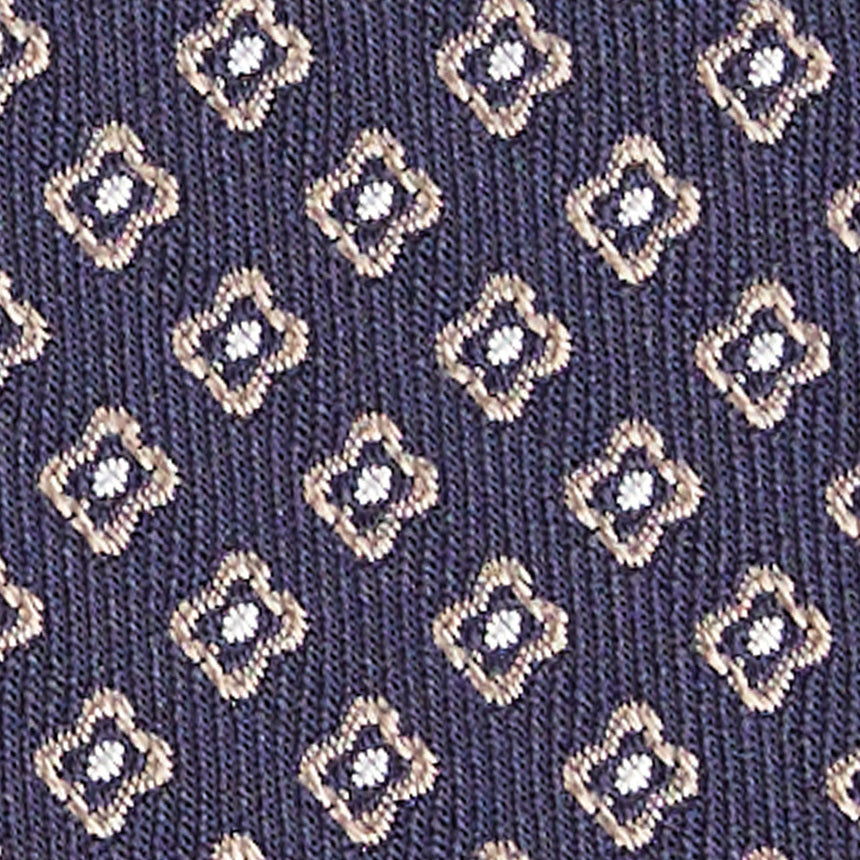 DARK BLUE SARTORIAL JACQUARD SILK TIE