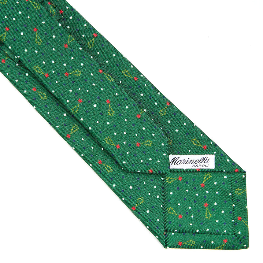 DARK GREEN SARTORIAL HOLIDAY SILK TIE