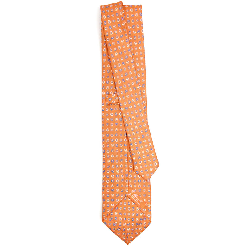 CRAVATTA IN SETA E ORANGE FIBER ARANCIONE